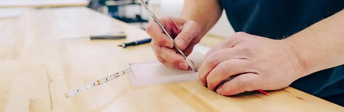Protótipo rápido para fitas LED personalizadas