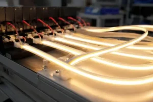 Teste de consistência de cor de fita LED COB