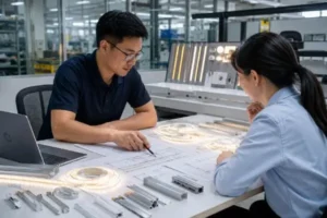 Suporte para iluminação de projetos com fita de LED COB
