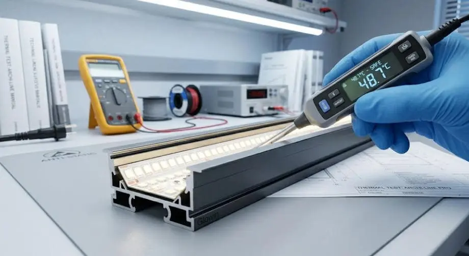 aluminum channel heat sink for high-output LED strip lights