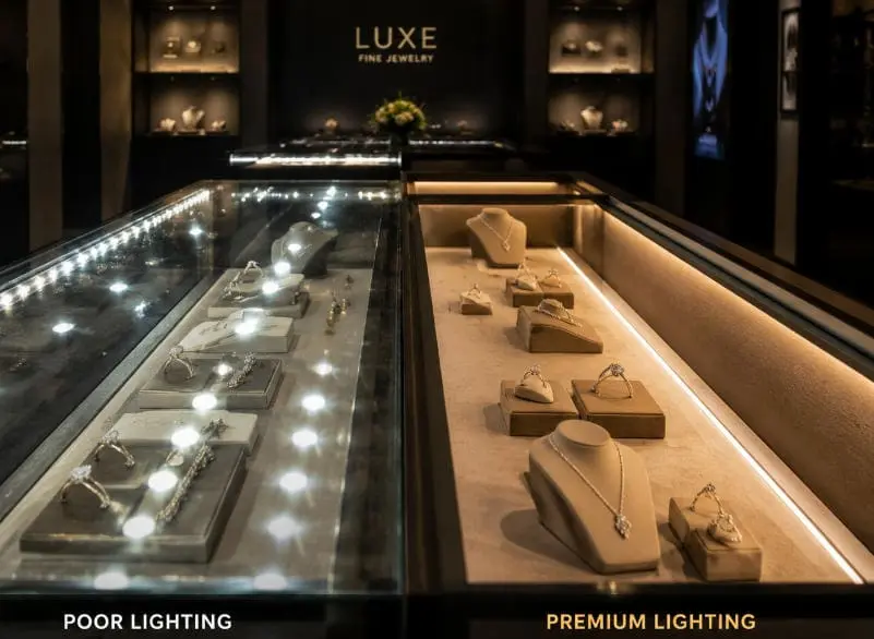 COB LED strip lights for window display lighting