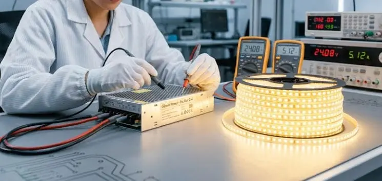 LED strip lights fire risk and electric shock prevention