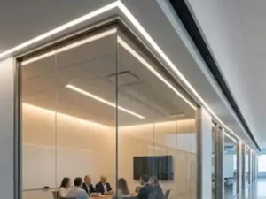 caso de projeto de fita LED - sala de reuniões Barcelona