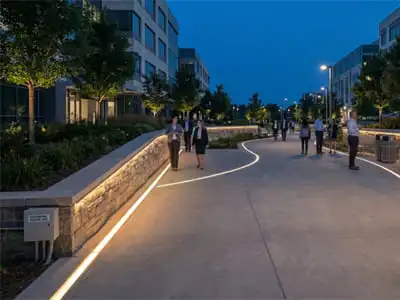 شريط إضاءة LED COB تيار مستمر مع سطوع موحد