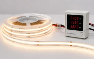 COB LED Strip power meter test